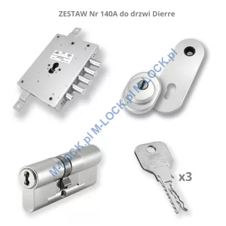 ZESTAW Nr 140A do drzwi Dierre - EVVA 4KS (montaż Warszawa) - 2