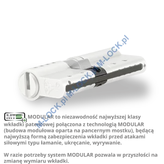 MUL-T-LOCK MTL 800 Modular / MT5+ 40/55ZN (95 mm), wkładka patentowa - 4