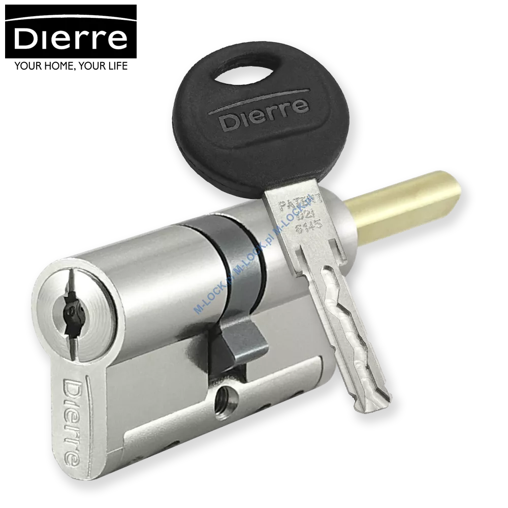 Dierre NEW POWER 30/30GUNN (60 mm), wkładka bębenkowa z uniwersalną sztycą pokrętła