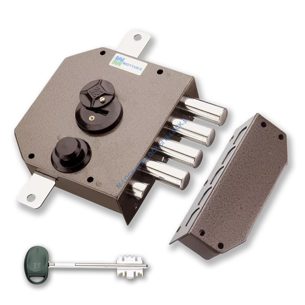 MOTTURA 20.530 zamek rozporowy na klucz dwupiórowy z zatrzaskiem