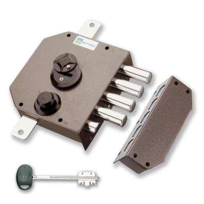 MOTTURA 20.530 zamek rozporowy na klucz dwupiórowy z zatrzaskiem