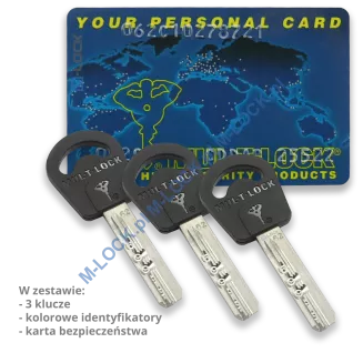 MUL-T-LOCK Deadlock Classic 01-CU, zamek nawierzchniowy (kolor: miedź) - 3