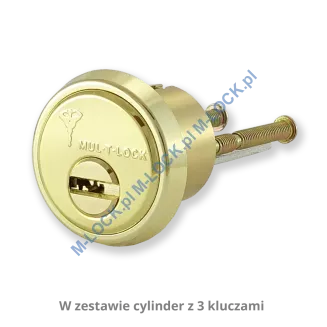 MUL-T-LOCK Deadlock Classic 01-CU, zamek nawierzchniowy (kolor: miedź) - 4