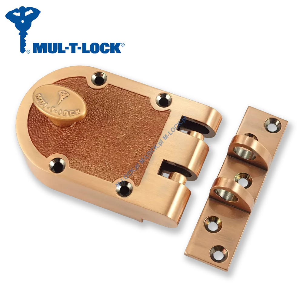 MUL-T-LOCK Deadlock Classic 01-CU, zamek nawierzchniowy (kolor: miedź)