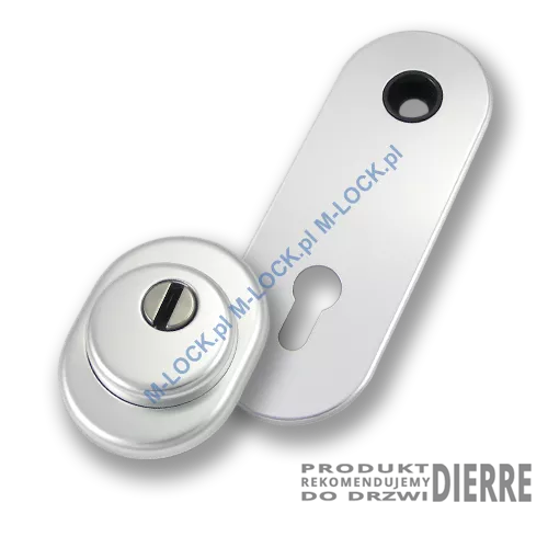 Szyld antywłamaniowy PROTECTOR AF-0238-AAd, dierre/chrom matowy