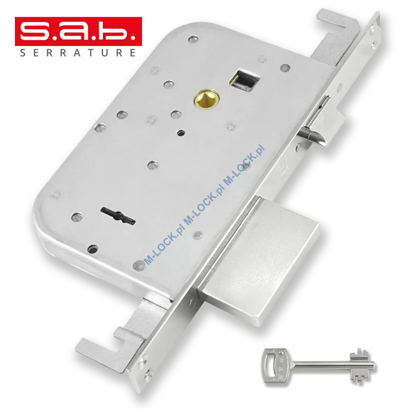 S.A.B. 6003N/60  zamek wpuszczany-rozporowy