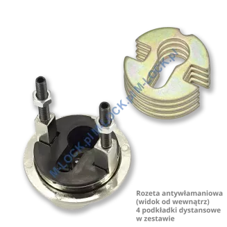 Szyld antywłamaniowy WITEX INBAL, nikiel - 2