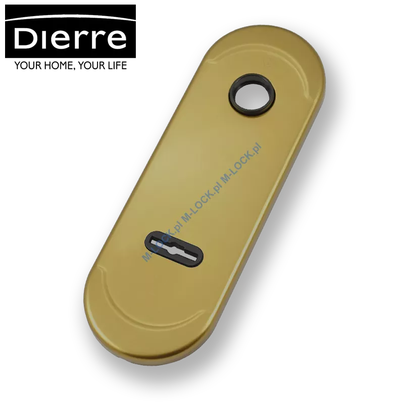 Dierre NEW CRETA, szyld zewnętrzny na klucz dwupiórowy, (brąz anodowany)