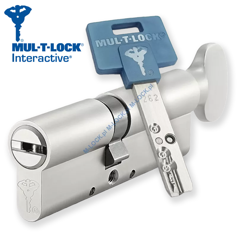 MUL-T-LOCK Interactive 40/50G1NN (90 mm), wkładka patentowa z pokrętłem