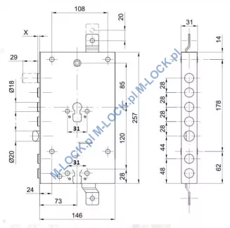 ATRA 467, zamek do drzwi DIERRE SENTRY 4 - 4