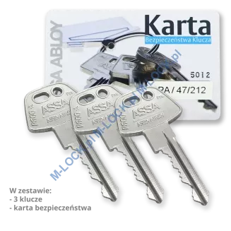 ASSA P602N, cylinder owalny (skandynawski), dwustronny - 2