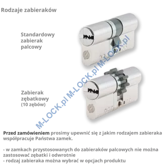 SECUREMME EVOK22 - wkładka patentowa modularna, kolor: nikiel (konfigurator) - 4