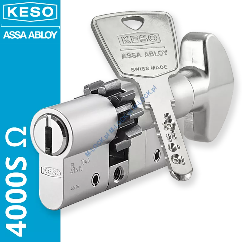 KESO 4000S Omega 30/40G2ZN (70 mm), wkładka patentowa z pokrętłem