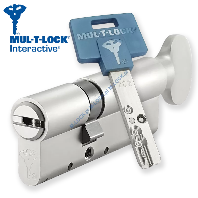 MUL-T-LOCK Interactive 31/50G1NN (81 mm), wkładka patentowa z pokrętłem