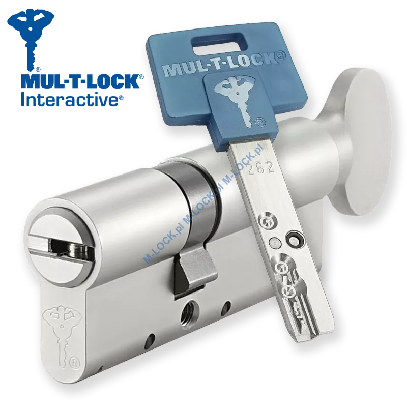 MUL-T-LOCK Interactive 31/45G1NN (76 mm), wkładka patentowa z pokrętłem