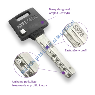 MUL-T-LOCK MTL 400 Modular / Classic PRO 33/68NN (101 mm), wkładka patentowa - 7