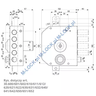 MOTTURA 30.602 zamek na klucz typu POMPA - 6