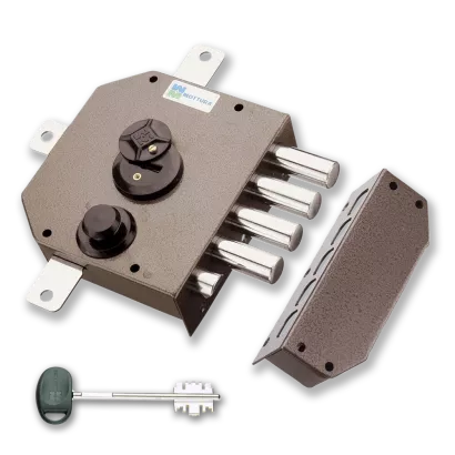 MOTTURA 20.550 zamek rozporowy na klucz dwupiórowy z zatrzaskiem