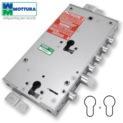 MOTTURA 89.8595D/S8AQ zamek centralny-rozporowy, dwukluczowy do drzwi DIERRE (zależny)
