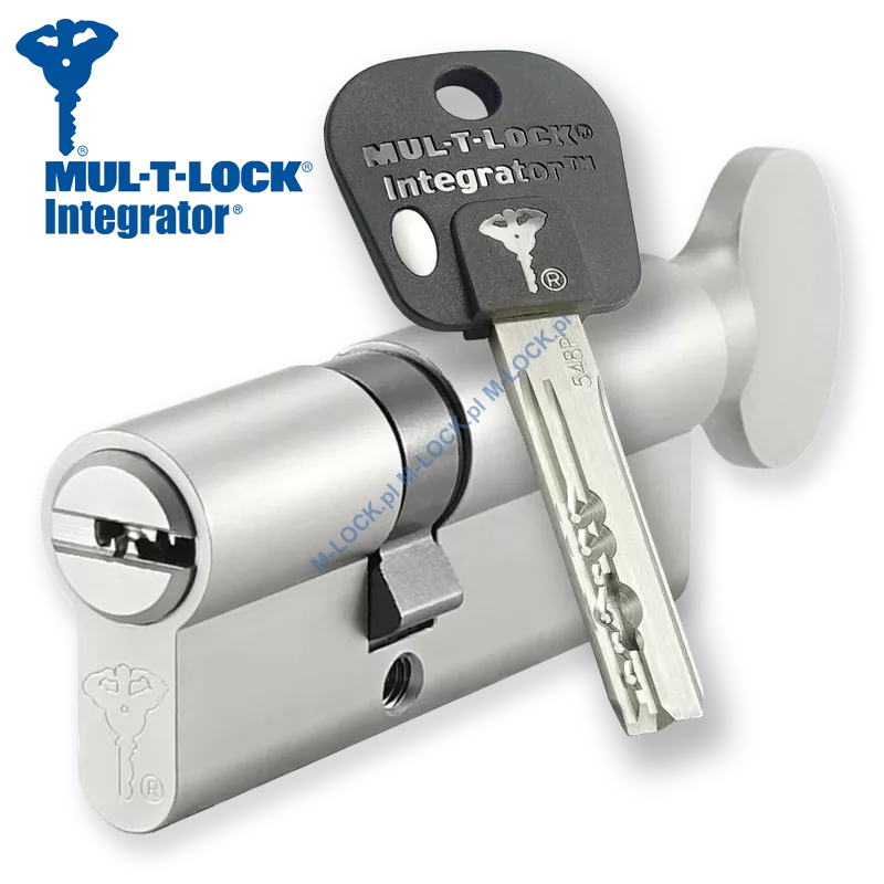 MUL-T-LOCK Integrator 31/45G1NN (76 mm), wkładka patentowa z pokrętłem