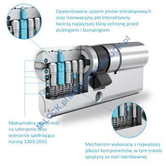 MUL-T-LOCK MTL 600 Modular / Interactive+ 40/60NN (100 mm), wkładka patentowa - 8