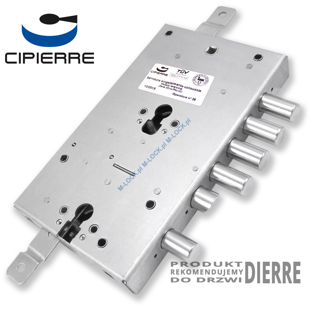 CIPIERRE 702.28N-1, zamek do drzwi DIERRE ASSO 3, ASSO 5