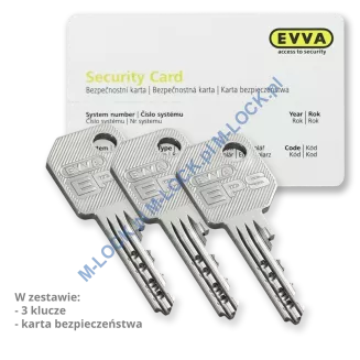 EVVA EPS 602N, cylinder owalny (skandynawski), dwustronny - 2