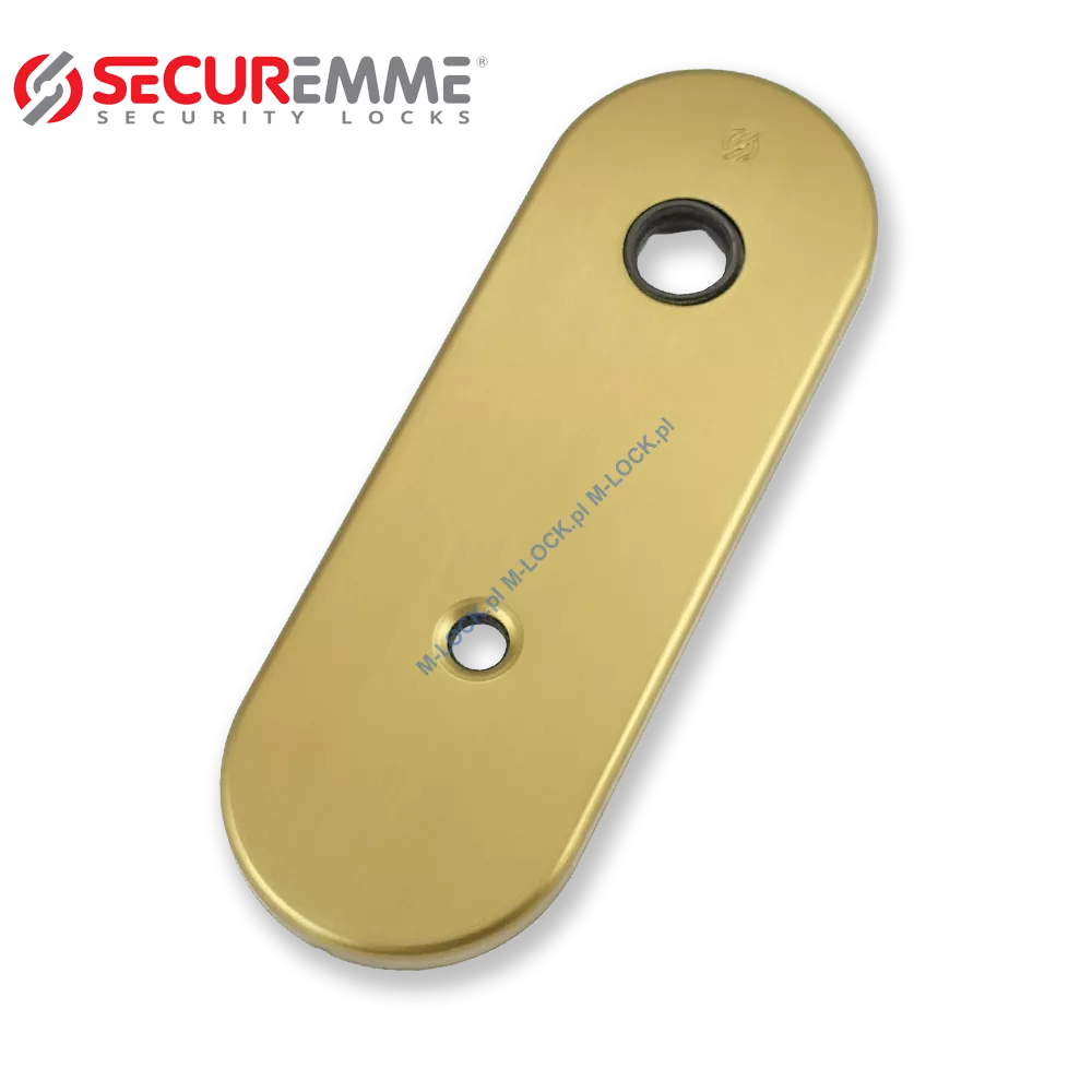 SECUREMME 0785-AB, szyld na wkładkę z pokrętłem UNI (85 mm), stary mosiądz