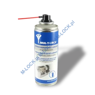MUL-T-LOCK SPRAY, profesjonalny preparat do konserwacji zamków i cylindrów (200 ml) - 2