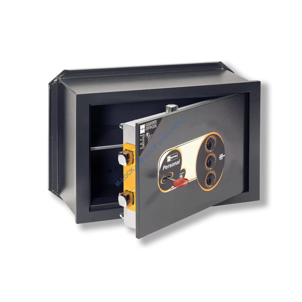 MOTTURA 11.2225 PERSONAL sejf ścienny z zamkiem kluczowym i mechanizmem szyfrowym (21 l)