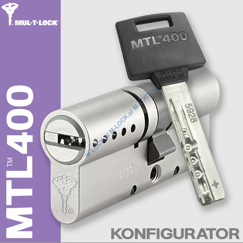 MUL-T-LOCK MTL 400 / Classic PRO, wkładka patentowa (konfigurator)