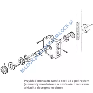 MOTTURA 38.640 zamek rozporowy na wkładkę patentową - 15