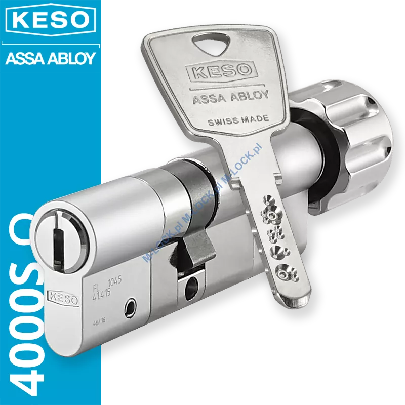 KESO 4000S Omega 40/50G1NN (90 mm), wkładka patentowa z gałką