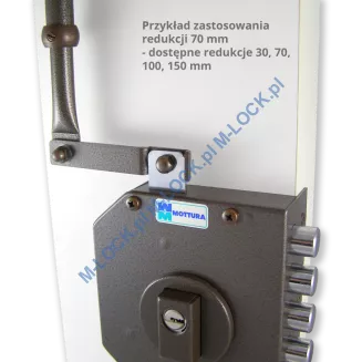 MOTTURA 38.650 zamek rozporowy na wkładkę patentową z zatrzaskiem - 11