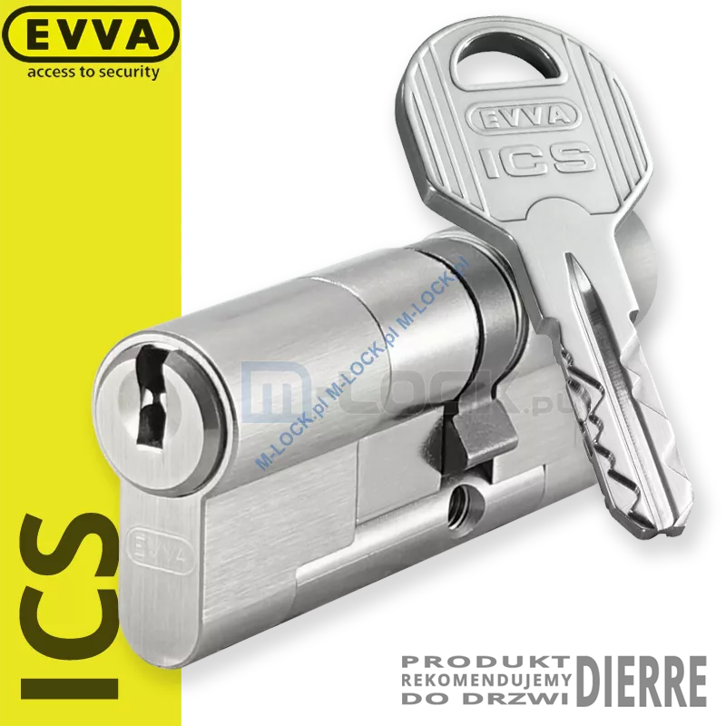 EVVA ICS 31/46NN (77 mm), wkładka patentowa do drzwi Dierre