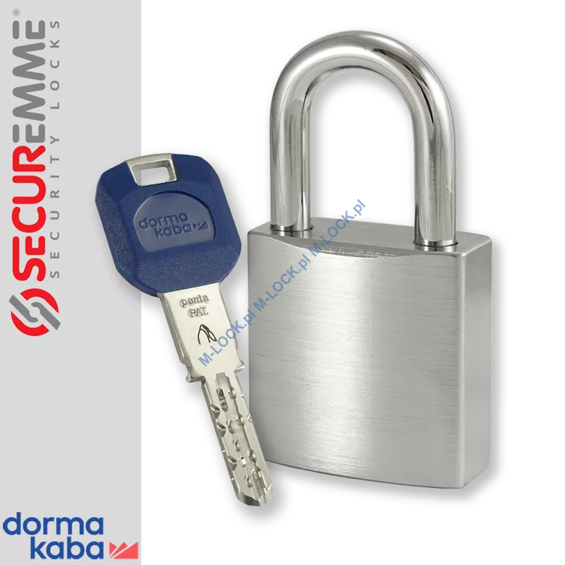 SECUREMME 7550XCS / DormaKaba PENTA, kłódka hartowana