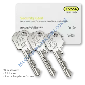 EVVA EPS 36/46G1NMsymo (82 mm), wkładka patentowa - 2