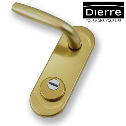 Dierre NEW CRETA, Klamka MG, szyld długi antywłamaniowy 31/42 (brąz anodowany)