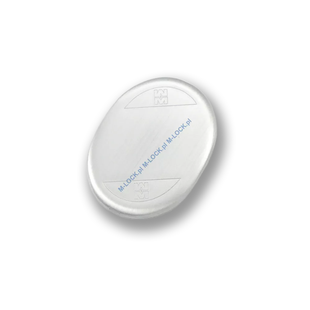 Szyld ślepy MOTTURA 95.246CS, chrom szczotkowany