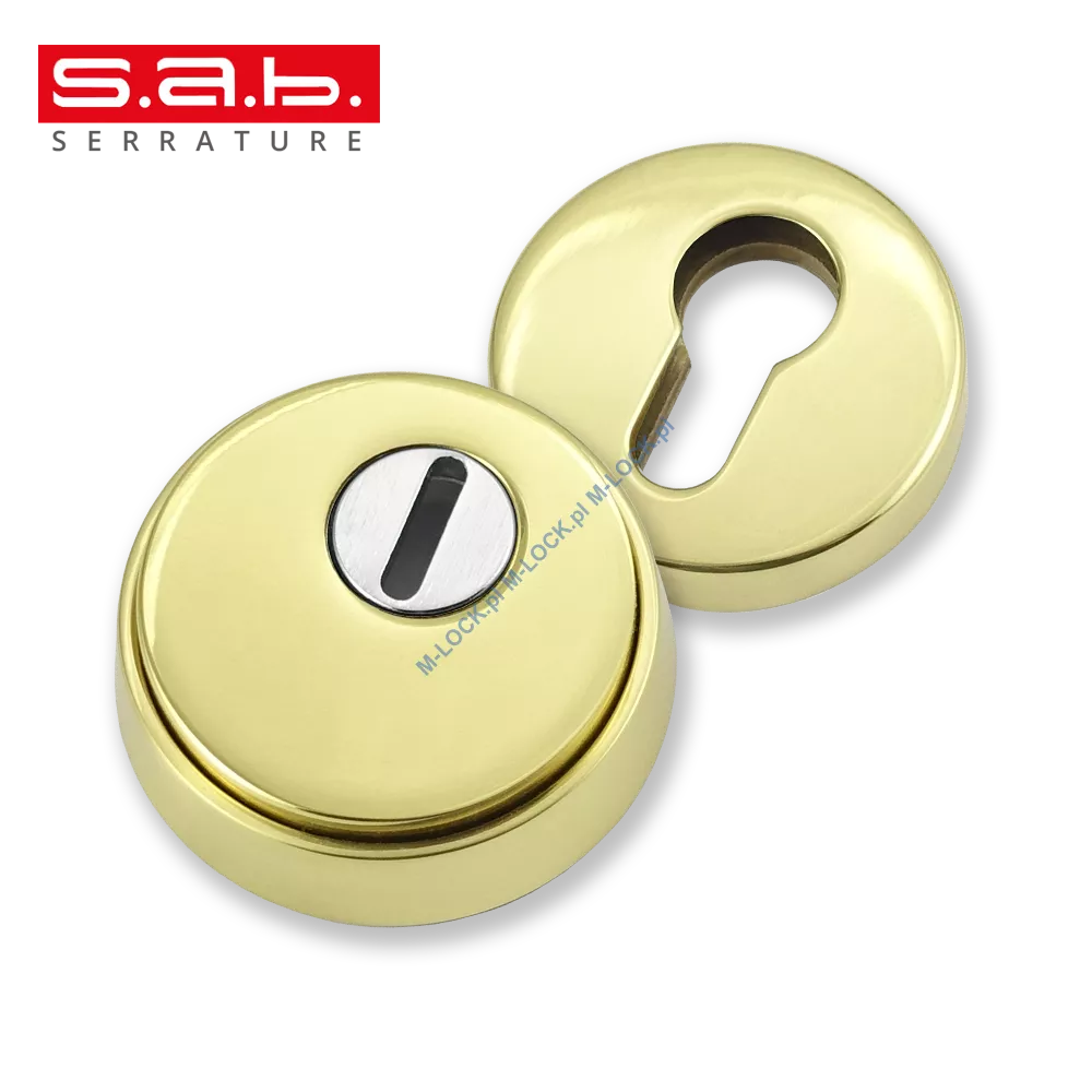 S.A.B. 304-OLV, rozeta antywłamaniowa (mosiądz polerowany)