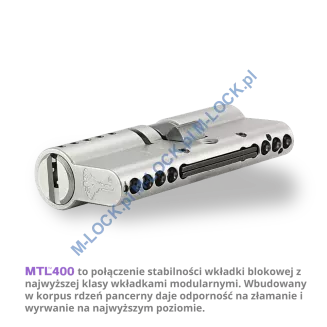 MUL-T-LOCK MTL 400 / Classic PRO 31/40G3NN (71 mm), wkładka patentowa z gałką - 5