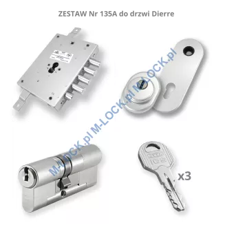 ZESTAW Nr 135A do drzwi Dierre - EVVA ICS (montaż Warszawa) - 2