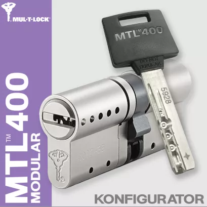 MUL-T-LOCK MTL 400 Modular / Classic PRO, wkładka patentowa (konfigurator)