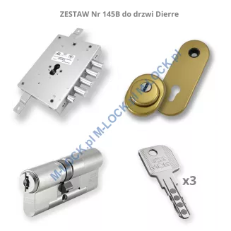 ZESTAW Nr 145B do drzwi Dierre - EVVA MCS (montaż Warszawa) - 2
