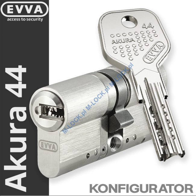 Zamki na jeden klucz EVVA Akura 44 Zamki na jeden klucz EVVA AKURA 44
